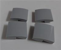 LEGO Parts & Pieces 15068 - 6102357 CURVED 2x2 NO STUDS Medium Stone Grey x4