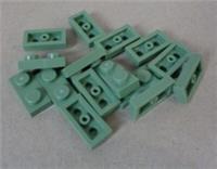LEGO 3023 - 4655080 Plate 1x2 Sand Green x15 Parts **