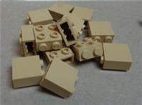 LEGO 22885 Modified 1x2x1 2/3 Studs on 1 Side Tan x14