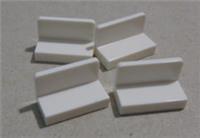 LEGO 4865 - 6146215 Panel 1x2x1 with Rounded Corners White x4**