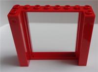 Lego Parts & Pieces 6422248 80400 FRAME 2X8X6 Red x1
