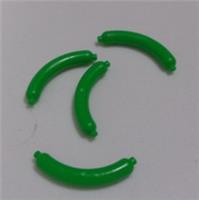 LEGO Spare Parts 33078 6430093 Hot dog Sausage Bright Green x4