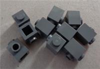 Lego Part 87087 - 4558955 Modified Brick 1x1 Dark Stone Grey x10 Parts & Pieces