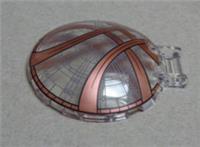 LEGO 6366560 Cockpit Round W/ Shaft Clear Printed Pattern x1