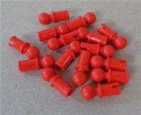 LEGO TECHNIC 6254216 - 6628 Bright Red Pegs Friction Snap Ball x15 **