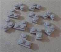 LEGO Pieces & Parts 2420 - 4211353 Corner Plate 1x2x2 Medium Stone Grey x10