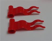 Lego 4495b 6268946 streamer flag with wave Red x2