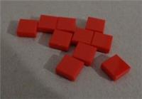 LEGO Bits 307021 - 3070 Flat Tile 1 x 1 Red x10*