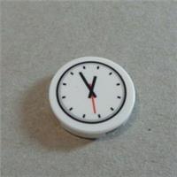 LEGO 14769 Clock Face Round Decorated 2x2 Tile - White x1 Parts & Pieces **
