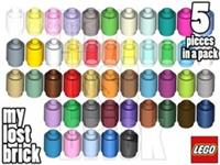LEGO - Part 3062 - Bricks Round 1x1 (Pack of 5) + NEW + SELECT COLOUR