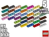 LEGO - Part 3623 - Plates 1x3 (Pack of 5) + NEW + SELECT COLOUR
