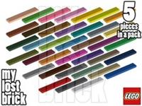 LEGO - Part 6636 - Tiles 1x6 (Pack of 5) + NEW + SELECT COLOUR