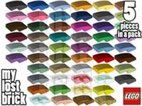 LEGO - Part 11477 - Slopes Curved 2x1 No Studs (Pack of 5) + NEW + SELECT COLOUR