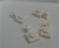 LEGO Parts & Pieces 61252 - 4538353 Plate 1x1 W Holder Vertical White x4