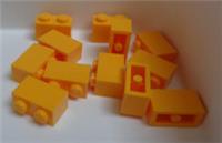 LEGO Parts & Pieces 3004 - 6003003 1x2 Bricks Yellow Orange x12
