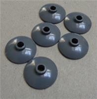 LEGO Parts & Pieces 4740 4211010 Radar Dishes 2x2 Inverted Dark Stone Grey x6