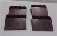 LEGO Parts 3297 6456643 Slope 33 3x4 Dark Brown x4