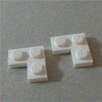 LEGO 2420 - 242001 Corner Plate 1x2x2 White x2 Pieces & Parts**