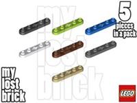 LEGO - Part 32124 - Technic Plate 1x5 Smooth Ends (Pack of 5) +NEW SELECT COLOUR