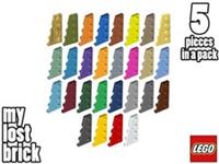 LEGO - Part 41770 - Wedge Plates 4x2 Left (Pack of 5) + NEW + SELECT COLOUR