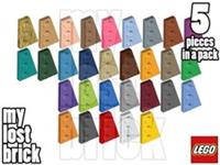 LEGO - Part 43722 - Wedge Plate 3x2 Right (Pack of 5) + NEW + SELECT COLOUR