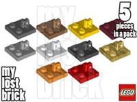 LEGO - Part 92582 - Hinge Plate 2x2 with Finger (Pack of 5) + NEW +SELECT COLOUR