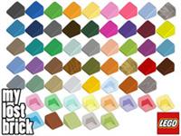LEGO - Part 54200 - Slopes 1x1x2/3 (Pack of 5) + NEW + SELECT COLOUR