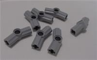 LEGO TECHNIC 32016 6261387 Axle Pin Connector Angle 157.5 Medium Stone Grey x7