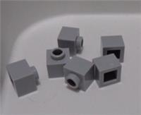 LEGO Parts 6401023 86996 Brick 1 x 1 x 2/3 with Open Stud Medium Stone Grey x6