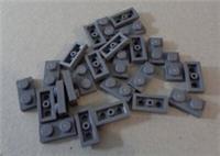 LEGO Bits 3023 - 4211063 Plate 1X2 Dark Stone Grey x25