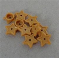 Lego 11609 - 6184647 Star 1x1 Tube & Hole Gold x10