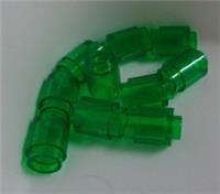 LEGO Pieces & Parts 35390 - 3062 1X1 Round Brick Transparent Green x10