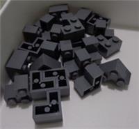 LEGO 2357 - 4211109 Corner Brick 1x2x2 Dark Stone Grey x24 Bricks & Pieces **