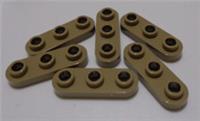 LEGO 77850 6449564 Plate, Round 1 x 3 with Open Studs Sand Yellow x6