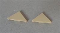 Lego Parts & Pieces 6314477 Tile 2x2 W/Deg 45 Cut Tan x2 **