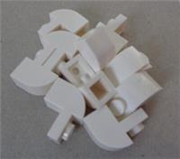 Lego 6091 - 6285777 Brick, Modified 1x2x1 1/3 with Curved Top White x10*