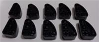 LEGO Technic 71708 Liftarm, 2 x 3 L-Shape Quarter Ellipse Black x10 Parts