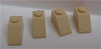 LEGO Parts & Pieces 3040 - 4121972 Slope Brick 1x2 Tan x4 **