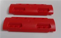 Lego Technic 11954 Curved Bowed Panel 2x3x11 Red x2