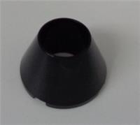 LEGO 4742 4550922 Cone 4 x 4 x 2 Hollow No Studs Black x1