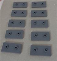LEGO Part 65509 6307616 Tile 2x4 With 2 Studs Dark Stone Grey x10
