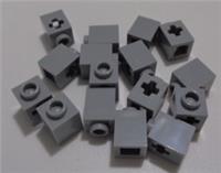 Lego Technic Bits 73230 6339309 Brick With Cross Hole 1x1 Medium Stone Grey x16
