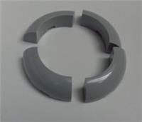 LEGO 65617 6294038 3x3 Quarter Hollow Circle Curved Slope Medium Stone Grey x4