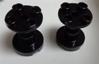 Lego 3940 19798 Support Round 2x2x2 Black x2