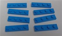Lego Parts & Pieces 3710 - 6133728 Plate 1x4 Dark Azur x8