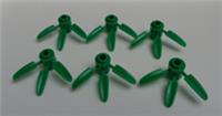 LEGO 30176 Parts Plant 1x1 with 3 Bamboo Leaves Green x6 **