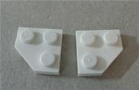 LEGO Spares 26601 - 6176240 Plate Corner 45 degree White x2**