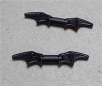 LEGO Parts 4650620 Bat Wings on stick Holder Black x2