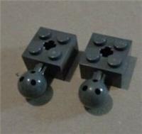 LEGO 57909 - 4497253 Brick 2X2 w Ball Joint Dark Stone Grey x2**
