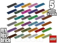 LEGO - Part 3034 - Plates 2x8 (Pack of 5) + NEW + SELECT COLOUR + FREE POSTAGE